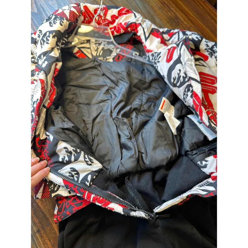 Vintage Tyrolia by Head Ski Suit Women 12 Red Black Graphic Jacket Stirrup Pants - Picture 14 of 15
